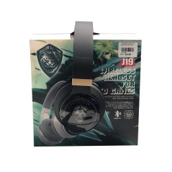 WIRELESS GAMING BLUETOOTH HEADPHONE J19 BLACK WIRELESS GAMING BLUETOOTH HEADPHONE J19 BLACK